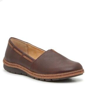 BOC Niki Brown Leather Slip-On Loafers NEW 11